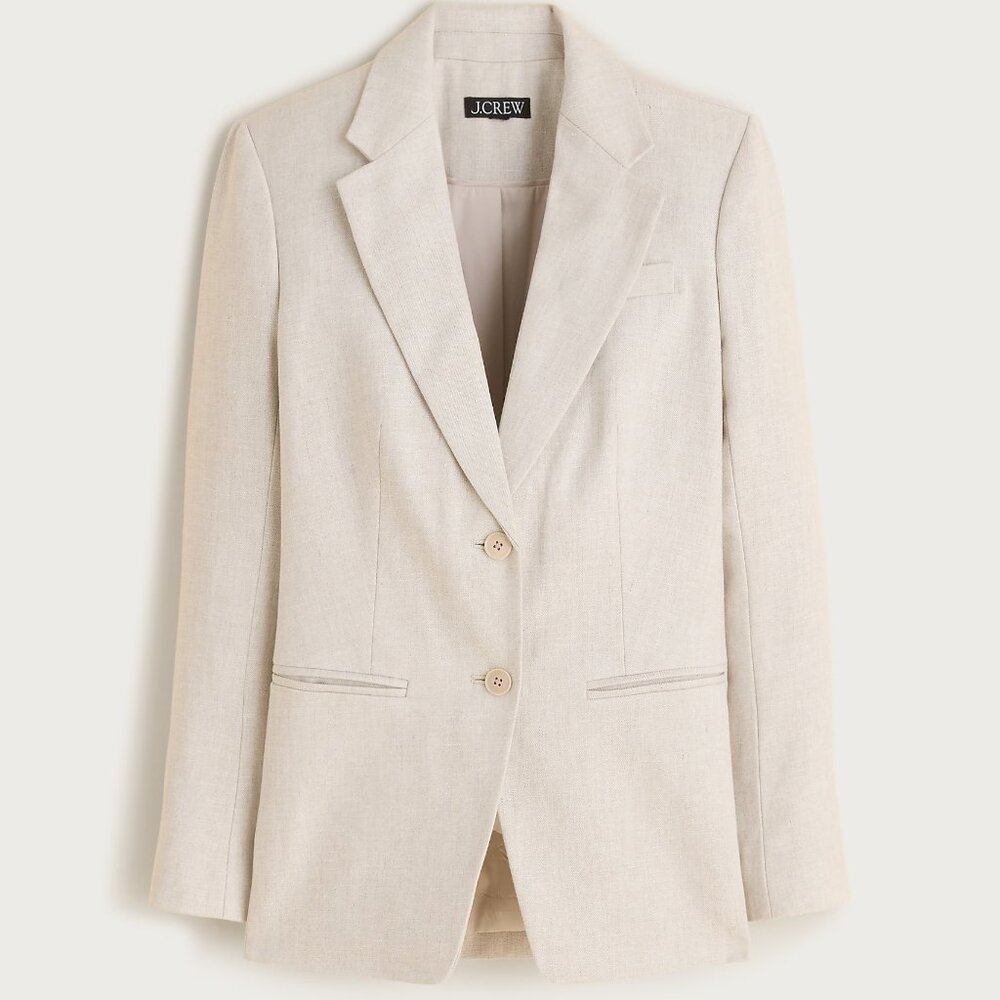 J.Crew Margeaux Blazer in Stretch Linen Blend - Size 2 - NWT